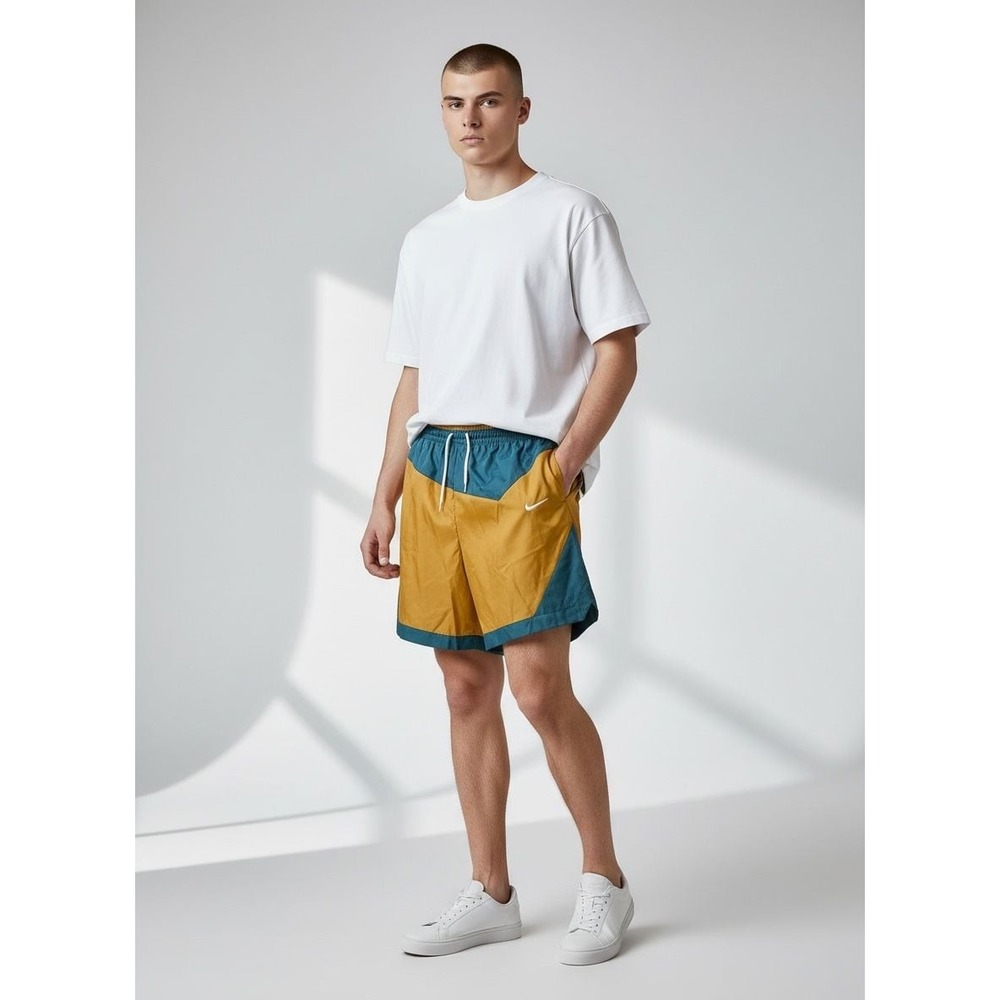 Nike DNA 8" Woven Basketball Shorts Gold/Teal DH7559-379